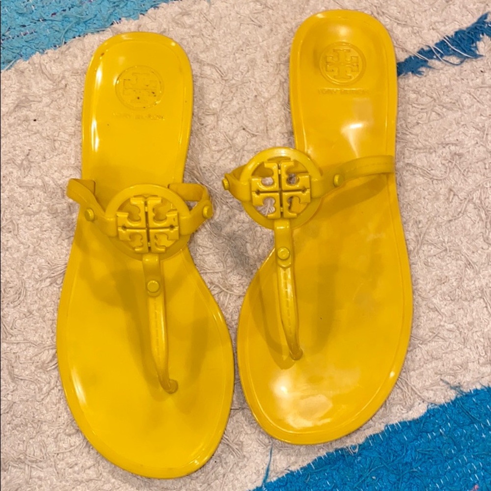 Tory Burch Yellow Jelly Sandal